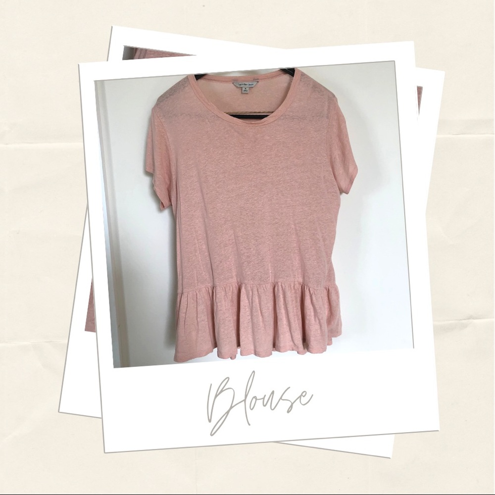 Calvin Klein Jeans Ruffle Blouse